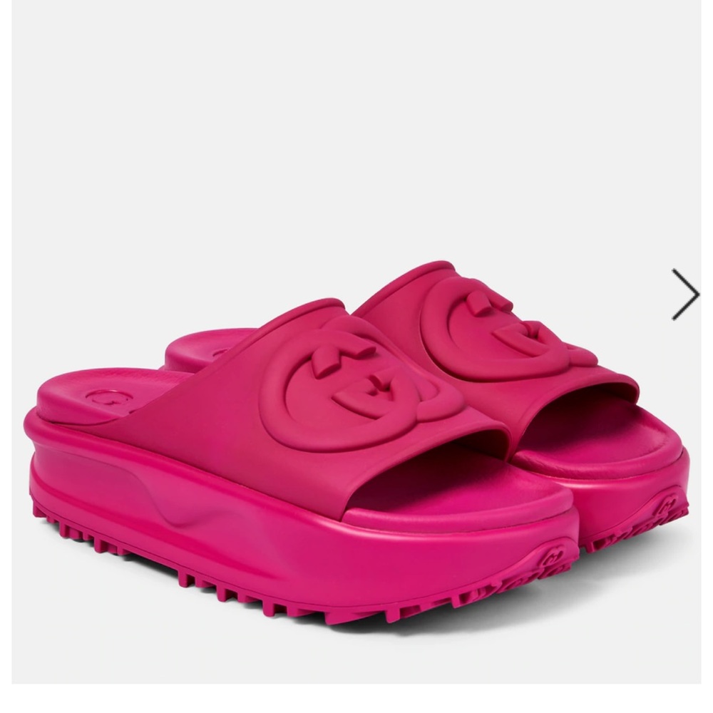 GG RUBBER SLIDES PINK